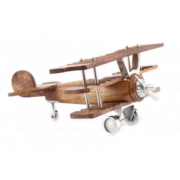 Wooden Aeroplane Decoration Home Ornament