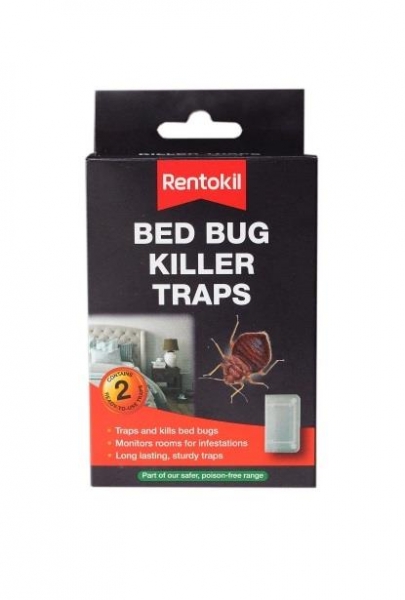 Pack of 2 Rentokil Bed Bug Pest Killer Traps