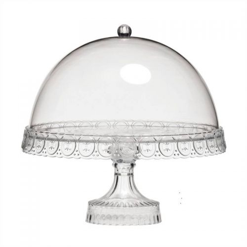 Clear Cake Stand with Dome Lid