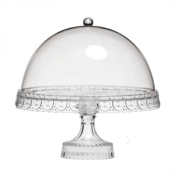 Clear Cake Stand with Dome Lid