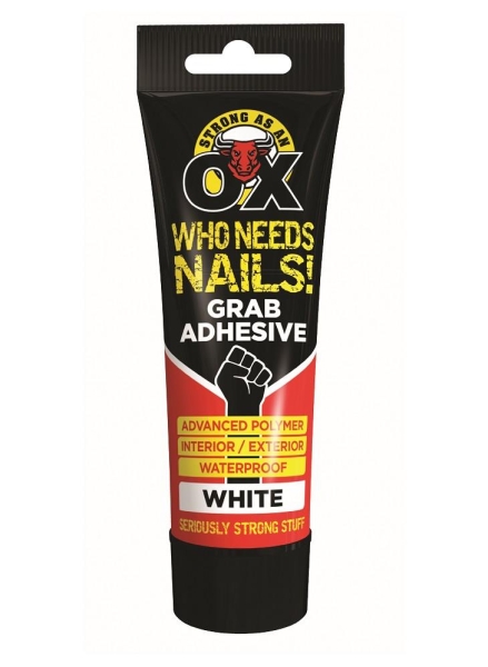 SAAO Who Needs Nails Adhesive Squeezy White 184G