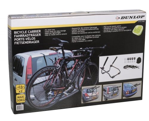 Dunlop Bicycle carrier for two bicycles black