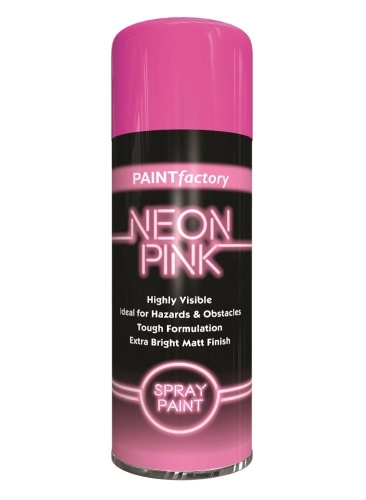 PF Spray Paint Neon Pink 400ml Aerosol