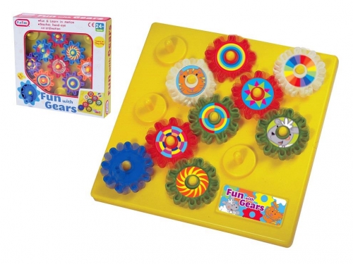 Fun With Gears Colourful Baby Toddler Activity Toy Moving