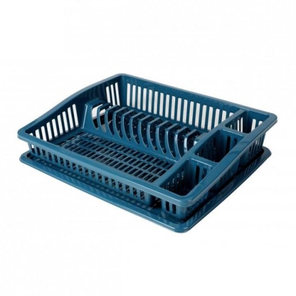 Dish Drying Rack with Plate Citadel 46cm Durable Plastic Kitchen Organizer