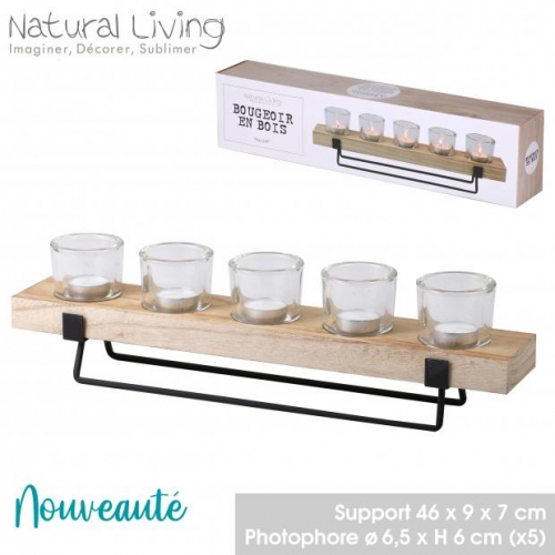 5PC Candle Display Tray Holder Set