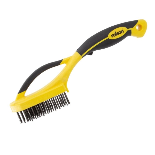 300mm Steel Wire Brush Yellow/Black