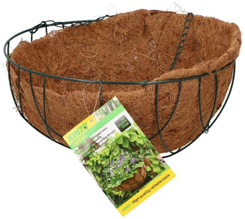 Hanging Flower Plant Planter Basket with Coconut Moss Liner Stylish