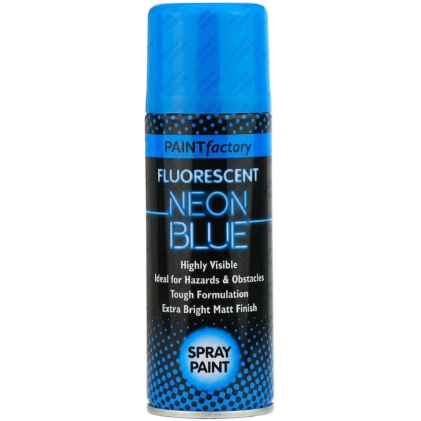 PF Spray Paint Neon Blue 200ml Aerosol