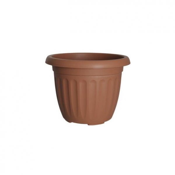 Whitefurze Athens Round Brown Planter 30cm