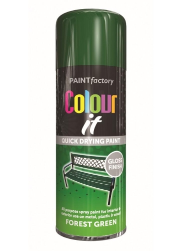 PF Colour IT Spray Gloss Forest Green 400ml Aerosol