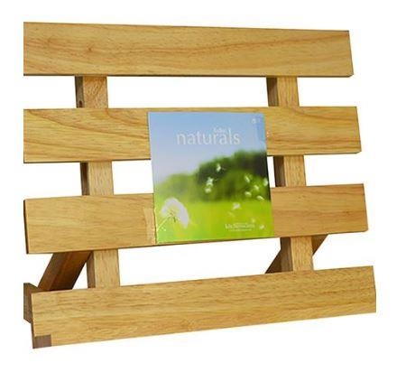 Naturals Wooden Cook Book Holder Retro Style