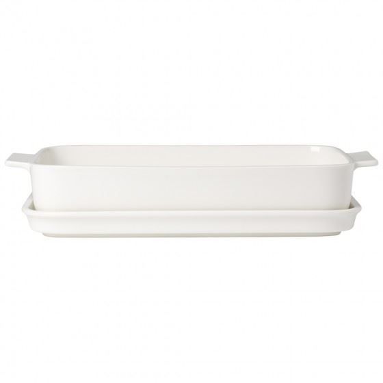 VILLEROY AND BOCH RECTANGULAR BAKING TIN WITH LID PREMIUM CERAMIC ...