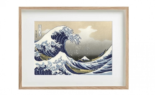 30x40cm Waves Wall Art Ocean Inspired Decor Easy to Hang MDF Glass