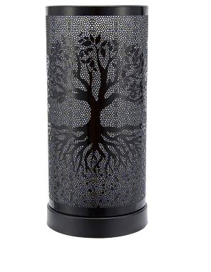 Tree Of Life LED Aroma Diffuser Oil Burner Black