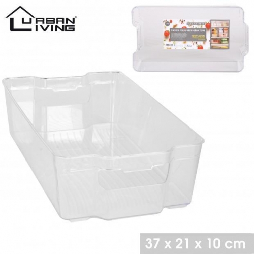 Fridge Clear Plastic Storage Box 37X21X10 cm