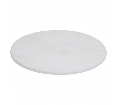 Round White Marble Chopping Board 30x30 Cm