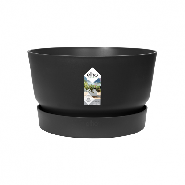 Greenville Bowl 33CM Living Black Flower Pot