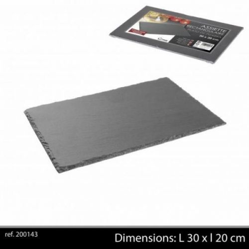 Ardoise Tableware Serving Platter 30x20cm Starter Slate Plate