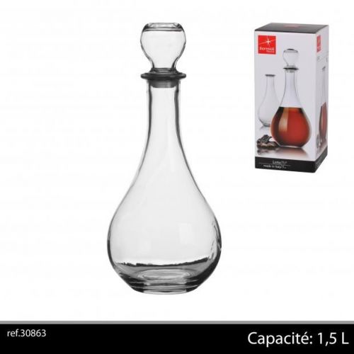 Bormioli  1,25 Ltr Wine Carafe Glass