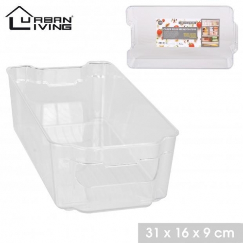 Fridge Clear Plastic Storage Box 31X16X9 cm