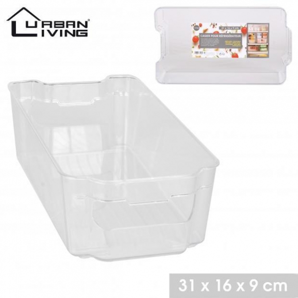 Fridge Clear Plastic Storage Box 31X16X9 cm