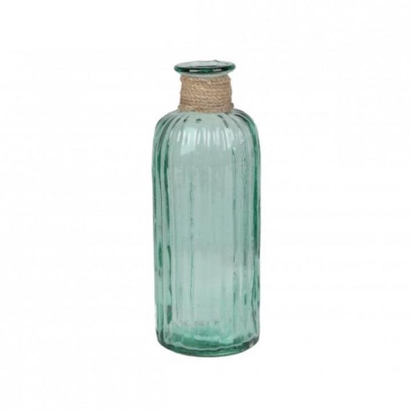 Sofia Vase in Recycled Glass Eco Friendly 1.50L Green Decorative Flower Holder