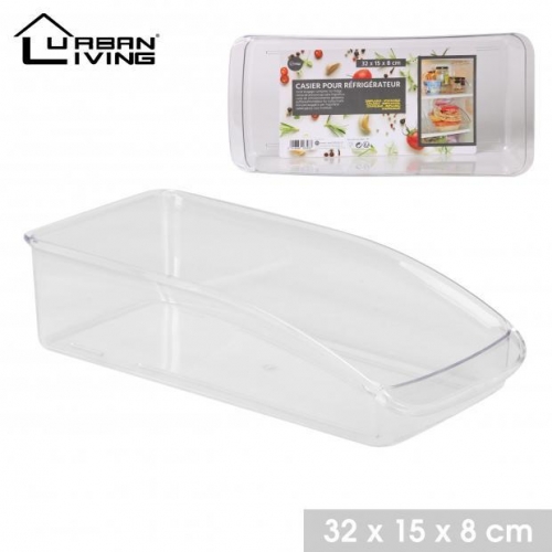 Fridge Clear Plastic Storage Box 32X15X8 cm