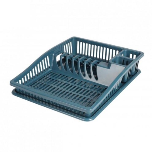 Stylish Dish Drying Rack with Plate in Citadel 38.5cm Plastic Kitchen Organizer