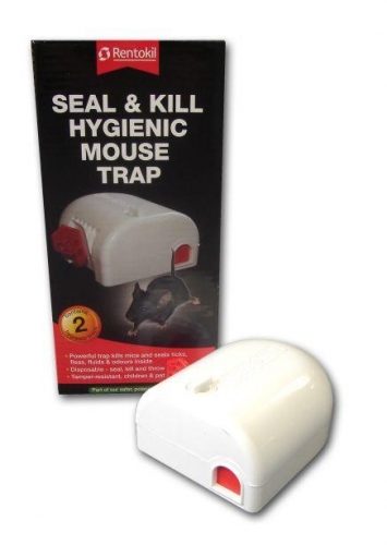 Pack of 2 Rentokil Seal And Kill Hygienic Mouse Traps
