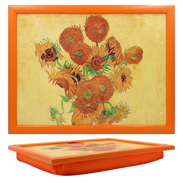 Van Gogh Laptray Wooden Cushioned Rectangle Multi Colour 44.5cm x 34cm