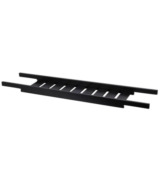 Bath Rack Bamboo Black 68x15cm Durable Eco Friendly Modern Bathroom Accessory