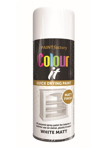 PF Colour IT Spray Matt White 400ml