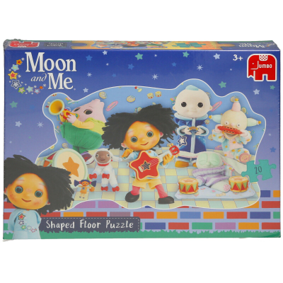 Moon And Me Shaped Floor Puzzle 20 Pieces Durable Fun for Kids Age 3 Indoor Use