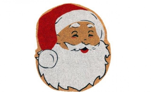 50x60cm Santa Doormat Holiday Entrance Mat with Coir and PVC Backing