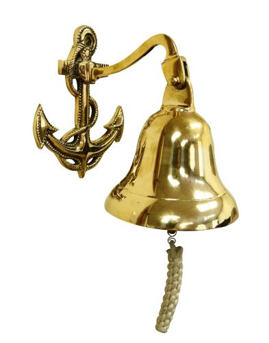 15CM Brass Wall Hanging Bell Nice and strong