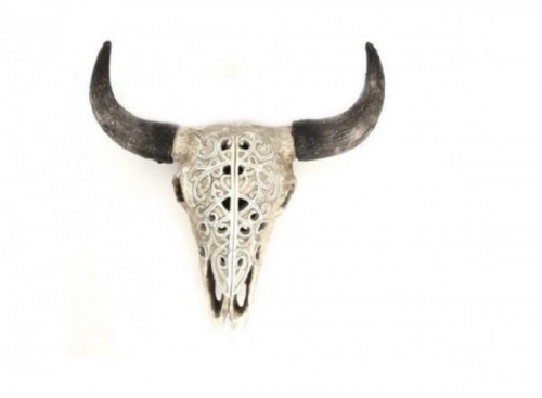 40cm Buffalo Skull Wall Hanginh Ornament Bison Cattle Wall Art Decoration