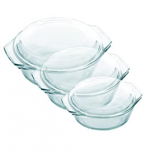 Zodiac Ultra Cook 3pc Round Casserole Set with Lid