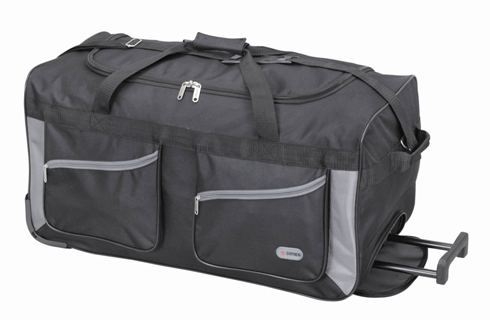 27 inch Black Luggage Trolley Bag Holdall travel Suitcase Bag