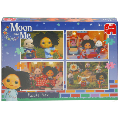 Moon And Me 4 In 1 Puzzle Pack Durable Indoor Fun For Kids Age 3 Family Games