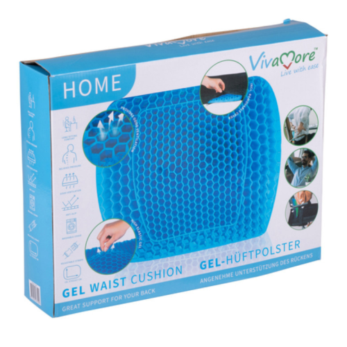 Vivamore Gel Back Cushion with Washable Cover