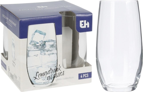 360ml Drinking Glass Set of 4 Clear Elegant Glassware for Any Occasion