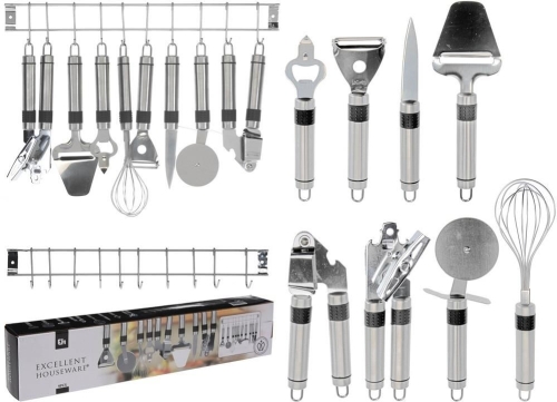 KITCHEN SET 9PCS STAINLESS STEEL