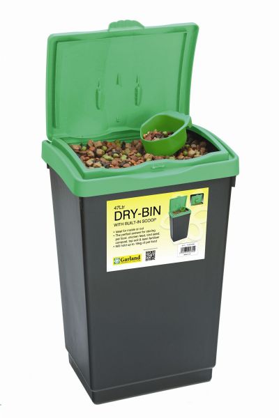 47L  Dry-bin with scoop made from plastic for storage