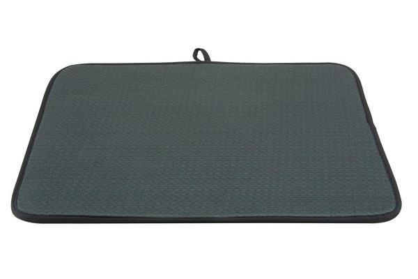 Medium Microfiber Dish Drying Mat Absorbent Foldable Indoor Use Machine Washable