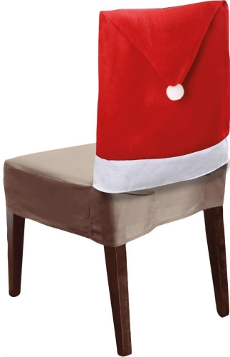 CHAIR COVER XMAS HAT 123CM