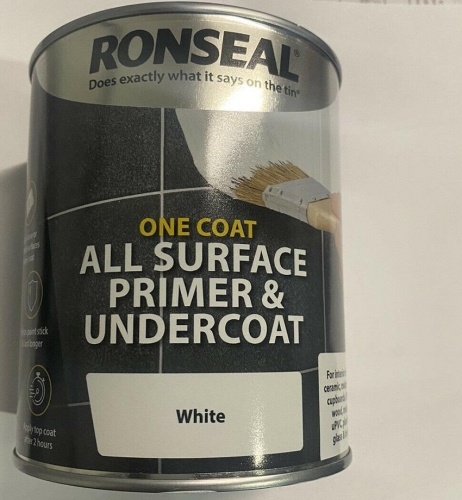 Ronseal One Coat All Surface Primer and Undercoat white 750ml