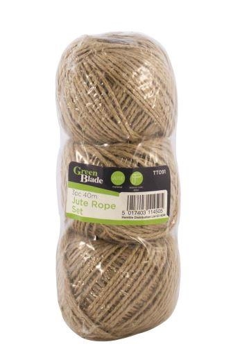 Green Blade 40m Jute Rope 3pc