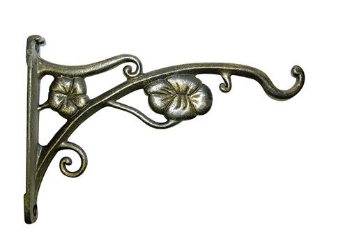 Flower Wall Bracket Gold 23cm