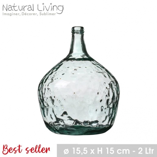 Lady Jeanne Vase in Recycled Glass 2L